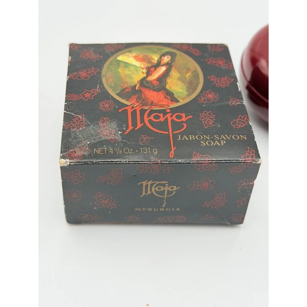 Maja Myrurgia Vintage New Old Stock Soap Travel Case Scented 4 5/8 Oz Spain